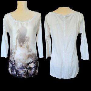 KEY LARGO GIRLS "XD Girl" 3/4 Sleeve Satiny Front w/Jersey Sleeves & Back Top